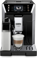 De'Longhi ECAM612.55.SB PrimaDonna Soul Volautomatische Espressomachine, 1450 W, 2 Koppen, LatteCrema-Systeem, BeanAdapt Technology, Staal en Kunststof, Zilver, Zwart(CLASS/Zwart)