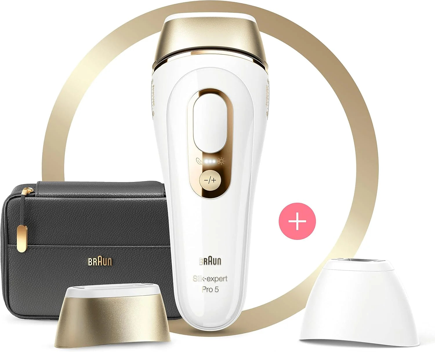 Braun IPL Silk·expert Pro 5, PL5140, ontharing voor thuis, met opbergtas, 2 opzetstukken