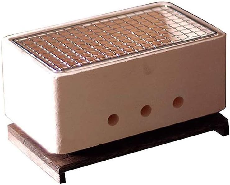 Draagbare houtskoolgrill voor thuis en buiten, compacte rookloze barbecue, ideaal voor het roosteren van vlees, perfect voor kamperen en picknicks, stevige mini-barbecue-fornuis