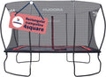 HUDORA Trampoline 4square – 244 x 366/215 x 305 cm grote, rechthoekige outdoor trampoline – rechthoekige sporttrampoline voor maximaal 120 kg – familietrampoline met hoge veerkracht – hoogwaardige(215 x 305)