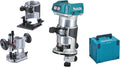 Makita DRT50ZJX2 Multifunctionele Frees, 18,0 V, 800 W, Inclusief 3 Freesmodules in Makpac, Zonder Accu, Zonder Oplader, Blauw(Single/Basic)