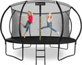 HyperMotion Kindertuintrampoline 3+, trampoline met ladder en binnennet voor huis en tuin, kinderspeelplaats, kindertrampoline, dubbele poten, 430 cm 14 ft