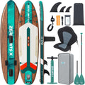 ZLX Opblaasbare SUP 10'6" Paddleboard voor Volwassenen – Antislip Stabiel Deck, Unieke Middenvin, Inclusief Premium Accessoires, Geschikt voor Beginners en Gevorderden