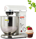 3-in-1 Elektrische Keukenmixer, 5L/7L/10L Commerciële Voedselmixer met Roestvrijstalen Kom, Kneedmachine met Deeghaak en Taartklopper, voor Gebakswinkel, Taartwinkel, Pizzeria en Restaurant 5L(7L)