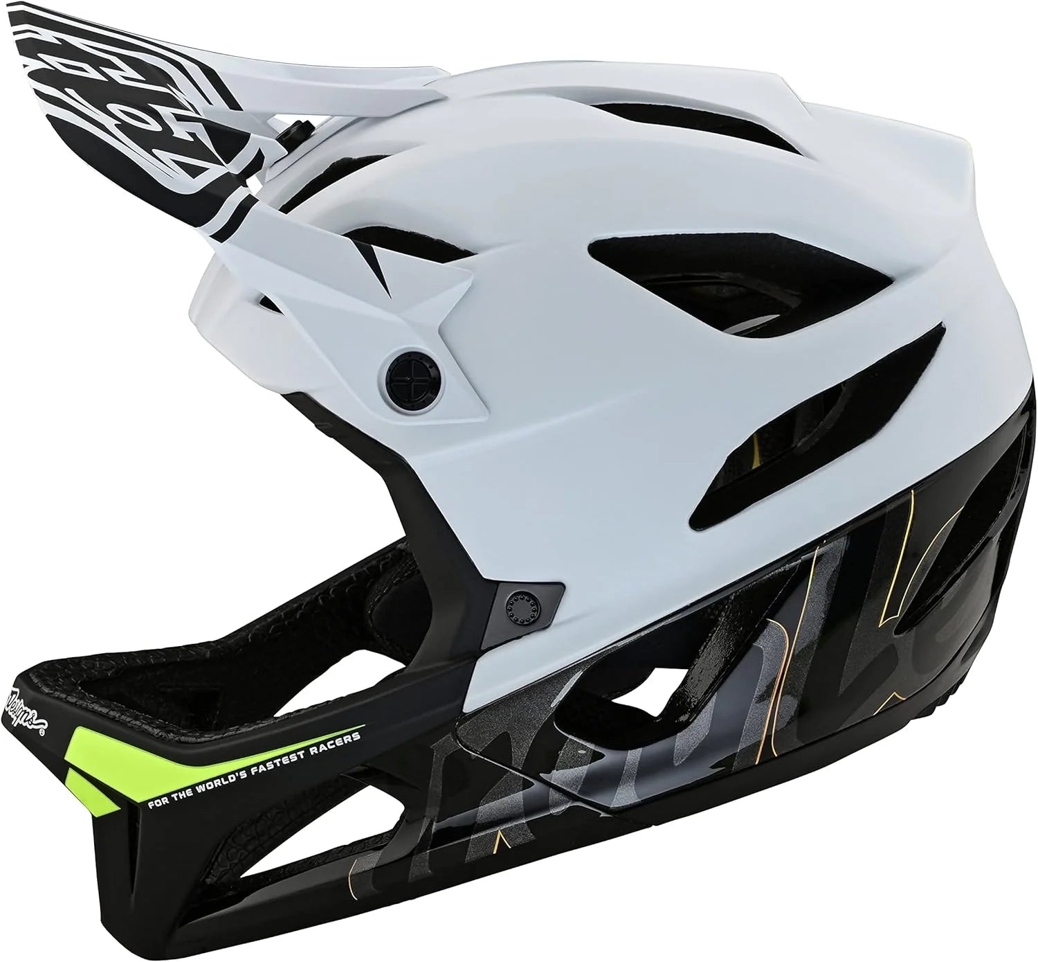 Troy Lee Designs Stage Full Face Mountain Bike Helmet for Max Ventilation Lightweight MIPS EPP EPS Racing Downhill DH BMX MTB - Adult Men Women (Signature White, X-Small/Small)