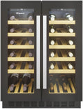 Candy DiVino CCVB 30/1 Wijnkast, integreerbaar, 58 l, 20 flessen, omkeerbare deur, 6 etages, anti-uv-behandeling, trillingscompressor, led, temperatuur van 5 tot 18 °C, 39 dB, klasse F, zwart(38 botellas)