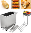 Commerciële elektrische frituurpan, 25 liter, machine voor kaas, hotdogspiesjes, worstgrill, 3000W, frituurapparatuur voor worsten, voor in de keuken.